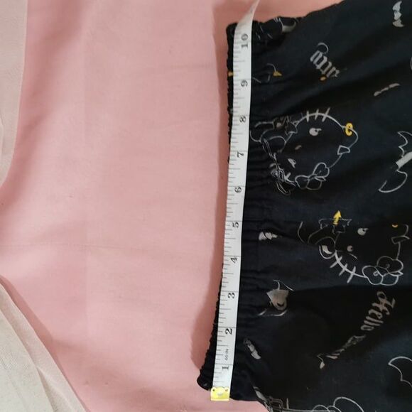 Devil Hello Kitty Outfit Size Small Black Top Shorts Cosplay Sleepwear Halloween - Picture 8 of 12